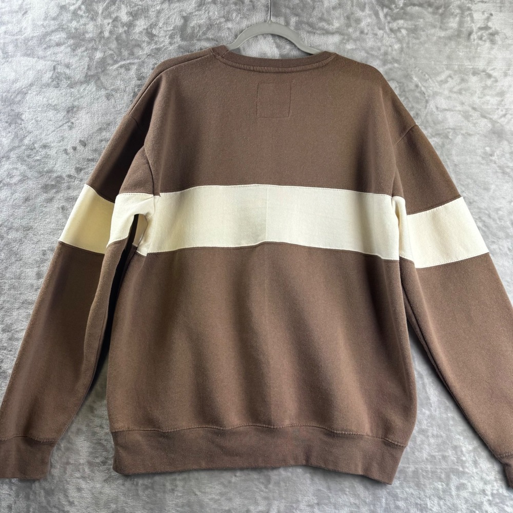 New York Popular Chicago Sweatshirt Womens XL Brown Varsity Stripe (189) - Picture 4 of 9